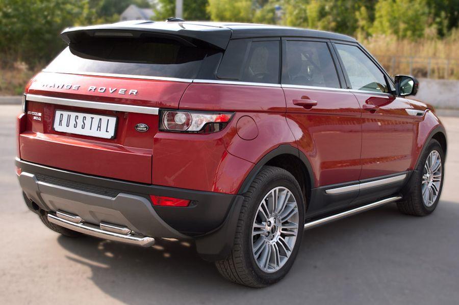 Пороги труба d57 вариант 2 для Land Rover Evoque Prestige Pure, Slitkoff REPT-0008042