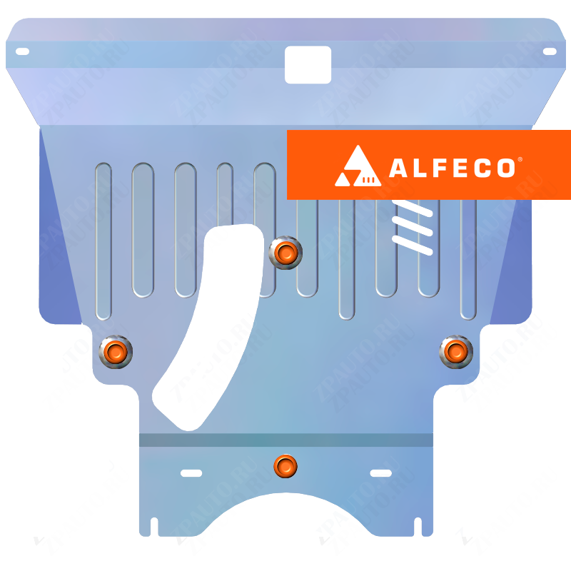 Защита  картера и КПП Toyota Caldina (T240) 2002-2007 V-all 4WD , ALFeco, алюминий 4мм, арт. ALF24151al