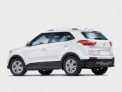 HYUNDAI CRETA 2016-2021 Защита заднего бампера d57 секции-d42 уголки black HCRZ-002432CH