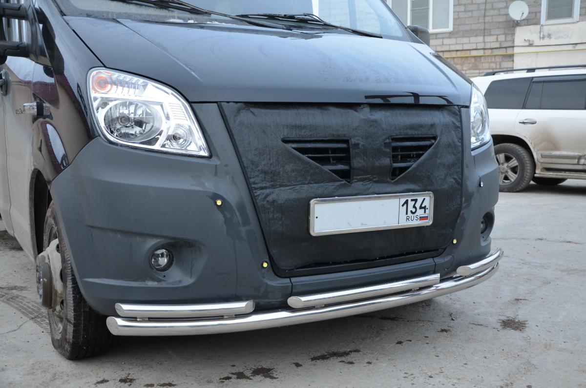 Защита переднего бампера для автомобиля ГАЗ ГАЗель Next 2014. GZNXT.14.03, Россия