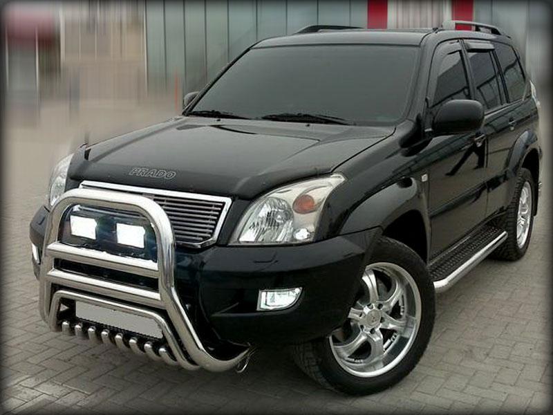 Дуга передняя высокая d-76 с доп. защитой картера d-43 для Lexus GX 470, Технотек LX_2