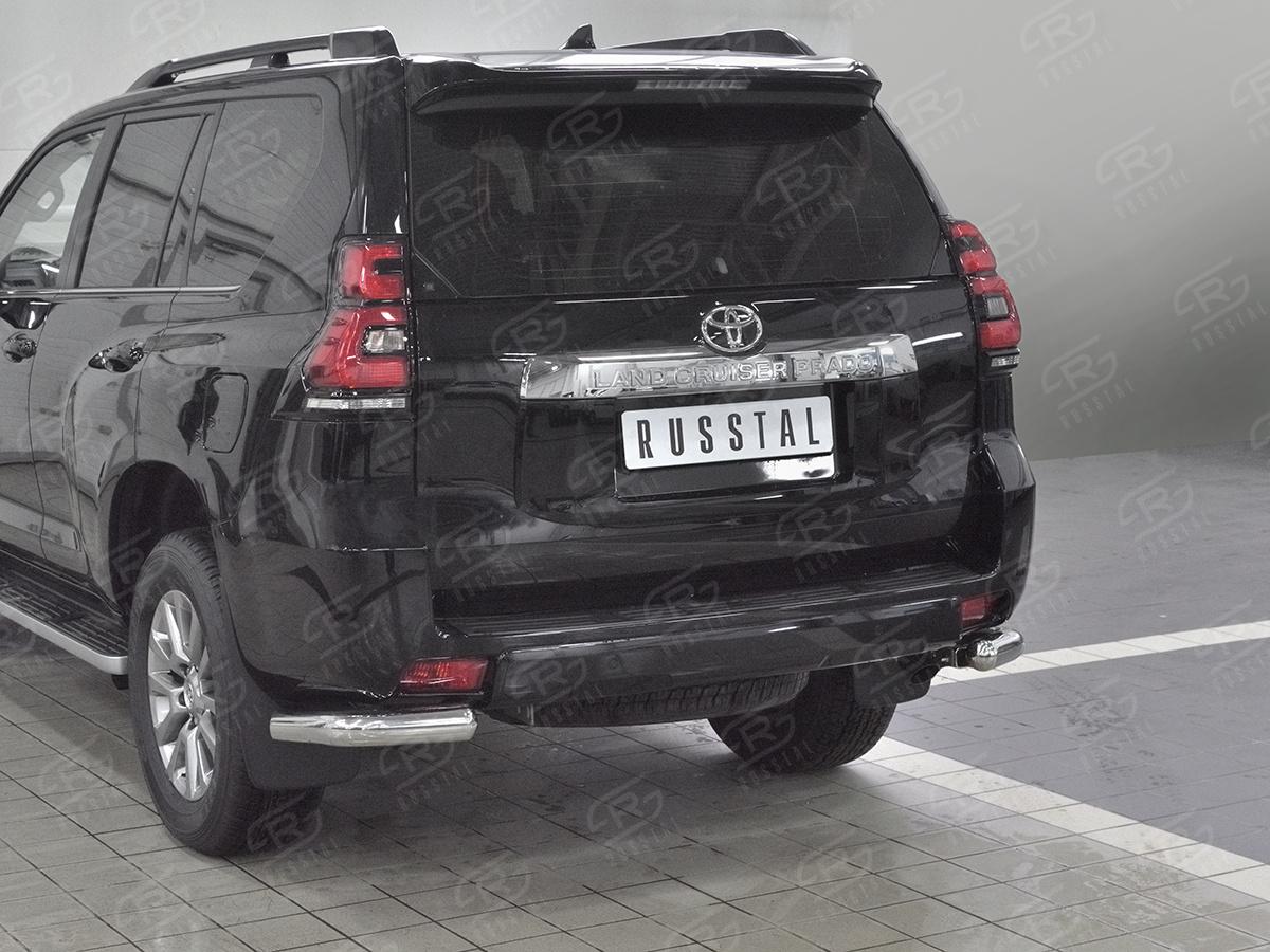 Защита заднего бампера уголки d76 секции LCPZ-002870 для автомобиля TOYOTA LC PRADO 150 2017-, Slitkoff
