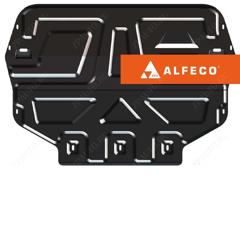 Защита  картера и КПП Volkswagen Golf Plus (Mk5) 2004-2014 V-all , ALFeco, сталь 2мм, арт. ALF2016st-9