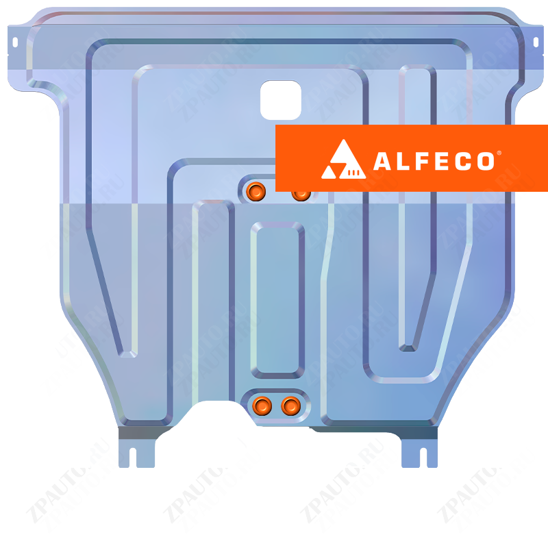 Защита  картера и КПП Nissan Almera classic 2006-2013 V-all , ALFeco, алюминий 4мм, арт. ALF1501al-2