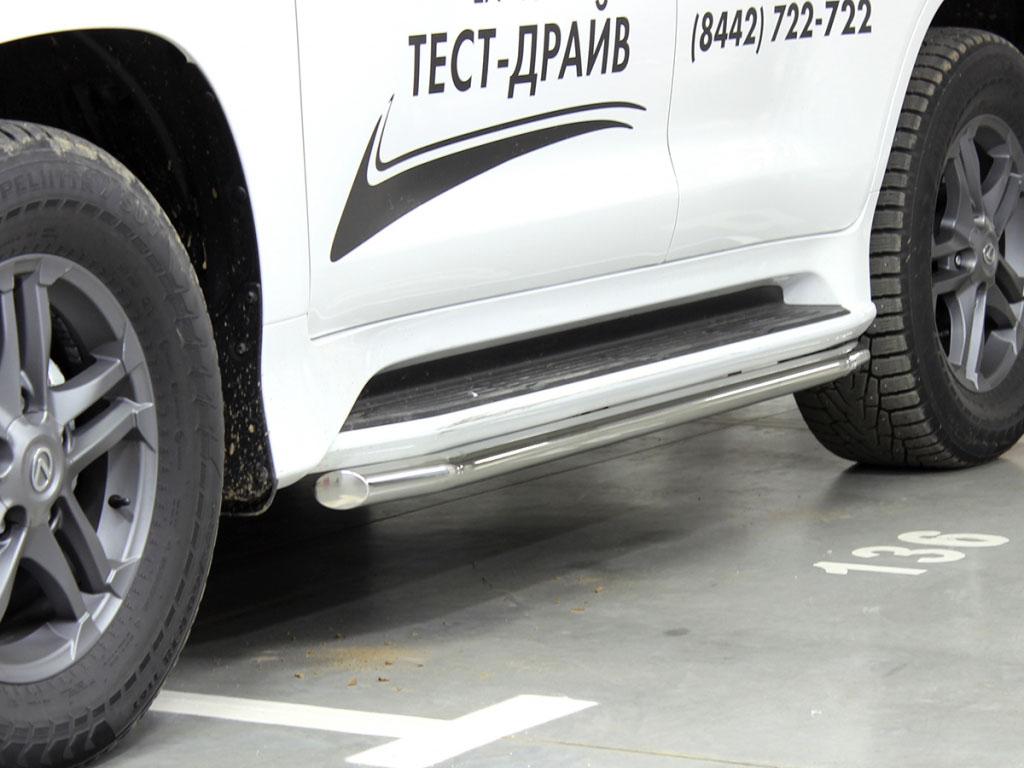 Пороги (обвод штатного порога) d53  на Lexus LX 570 2015 (Лексус LX 570 2015), Технотек LX15_2