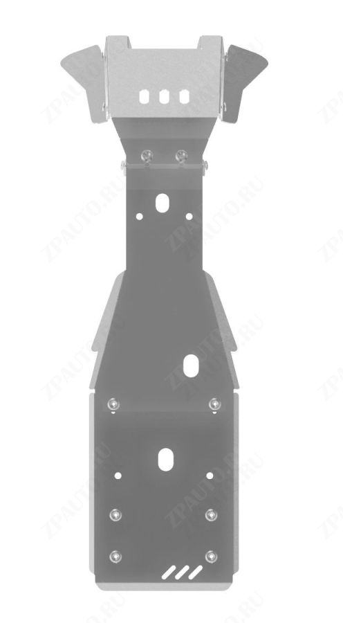 Защита днища для HONDA Foreman (Rubicon) TRX 2005-11, алюминий 4 мм, STORM, арт. 1425