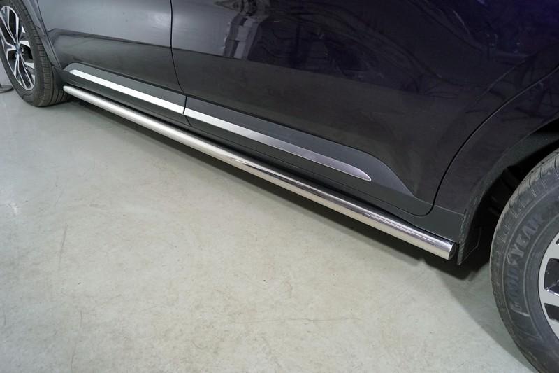 Пороги труба 60,3 мм для автомобиля Kia Carnival (2WD) 2.2D 2021- TCC Тюнинг арт. KIACAR21-29