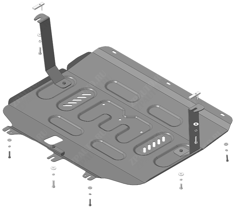 Защита стальная Мотодор (Двигатель, Коробка переключения передач), 2 мм,  FAW Bestune T90  2023- арт. 73909