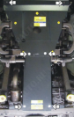 Защита двигателя, пер. дифф., кпп, радиатора стальная Motodor для SsangYong Actyon 2005-2011 (2 мм, сталь), 02803