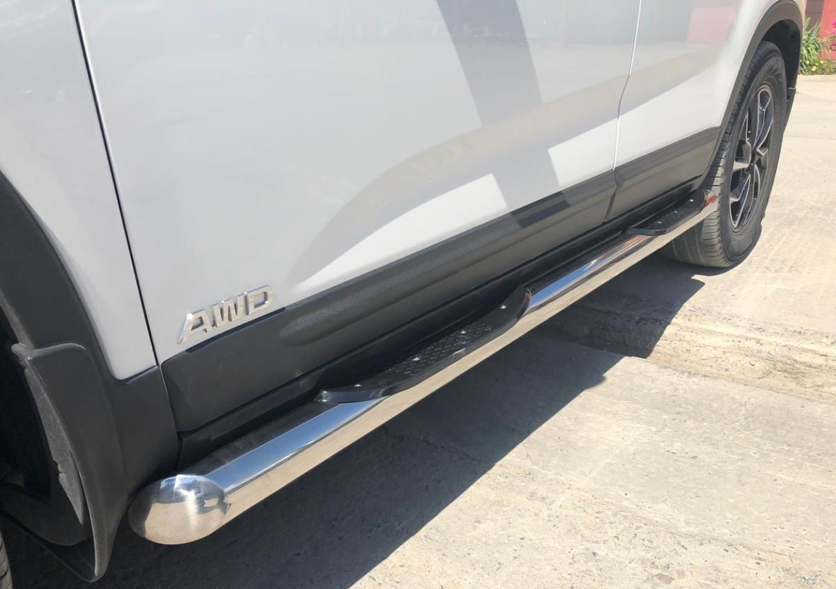 KSR.13.93  Пороги труба с проступью для автомобиля Kia Sorento 2012-2018, Россия