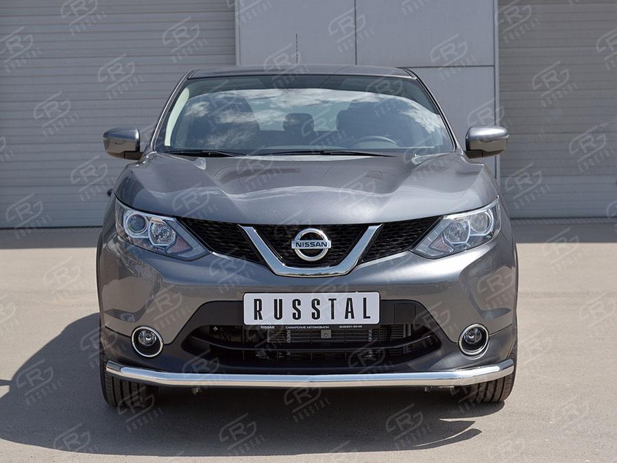 Защита переднего бампера d57 Nissan Qashqai 2015 SPB, Slitkoff NQAZ-002307