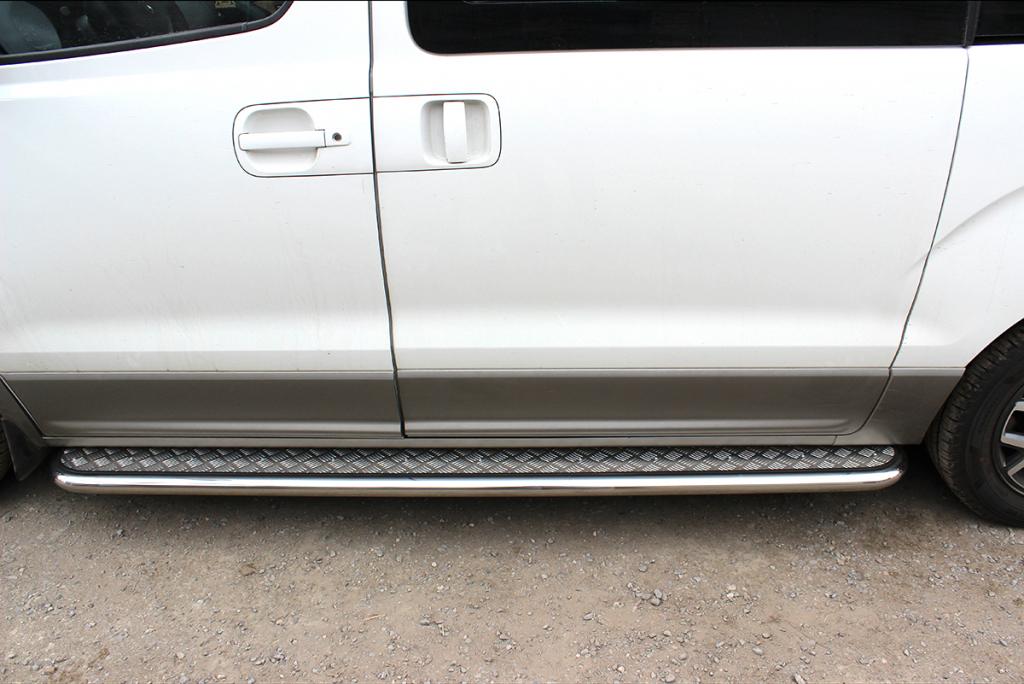 Пороги лист d-53 для автомобиля Hyundai H1 2017-наст.вр., Технотек, арт. HYH117_2.1