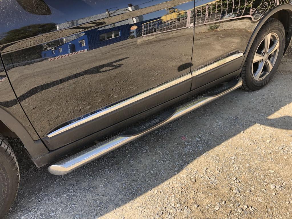 Пороги труба с проступью для автомобиля NISSAN Pathfinder 2010-2013, Россия NPF.10.93