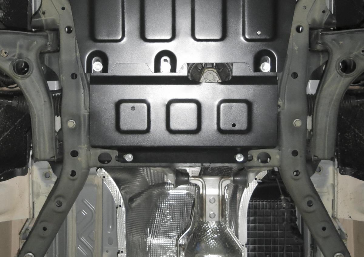 Защита электродвигателя рулевой рейки Rival для MAN TGE МКПП FWD (3.180) 2017-н.в., сталь 1.8 мм, с крепежом, штампованная, 111.5859.1