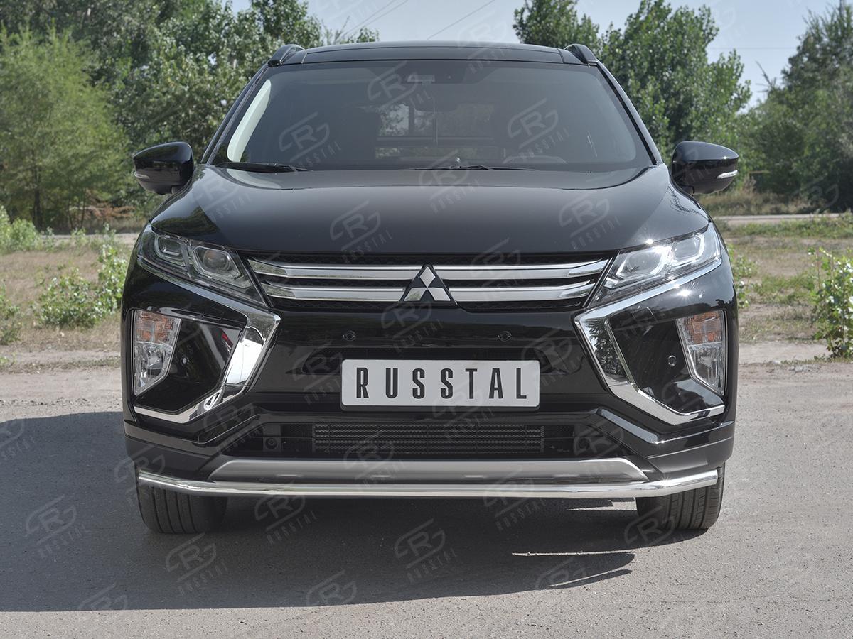 Защита переднего бампера d42 секции для автомобиля Mitsubishi ECLIPSE CROSS 2018, Slitkoff MEZ-003041