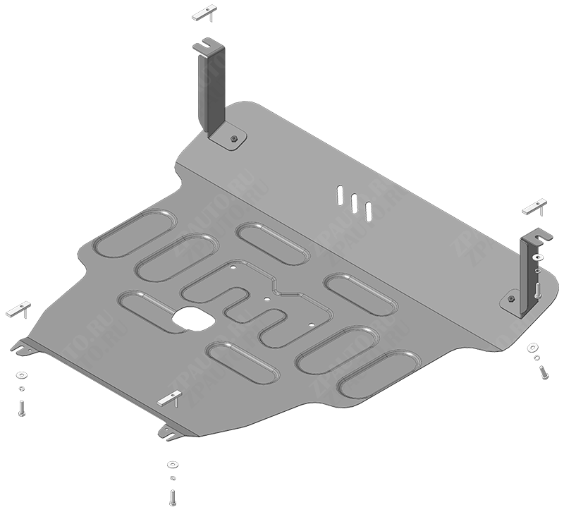 Защита стальная Мотодор (Двигатель, Коробка переключения передач), 2 мм, сталь для Changan Cs35 Plus  2018- арт. 77201