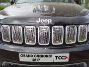 Решетка радиатора верхняя (лист) 7щт для автомобиля Jeep Grand Cherokee 2017-, TCC Тюнинг GRCHER17-08