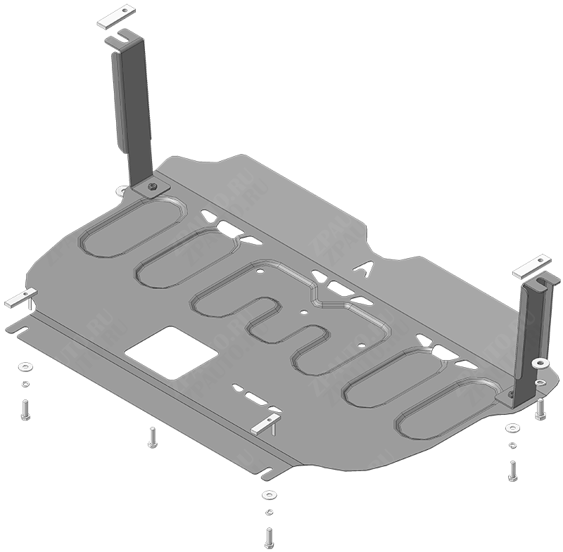 Защита АвтоСтандарт (Двигатель, Коробка переключения передач), 1,5 мм, Сталь для Hyundai Tucson 2018- арт. 51011