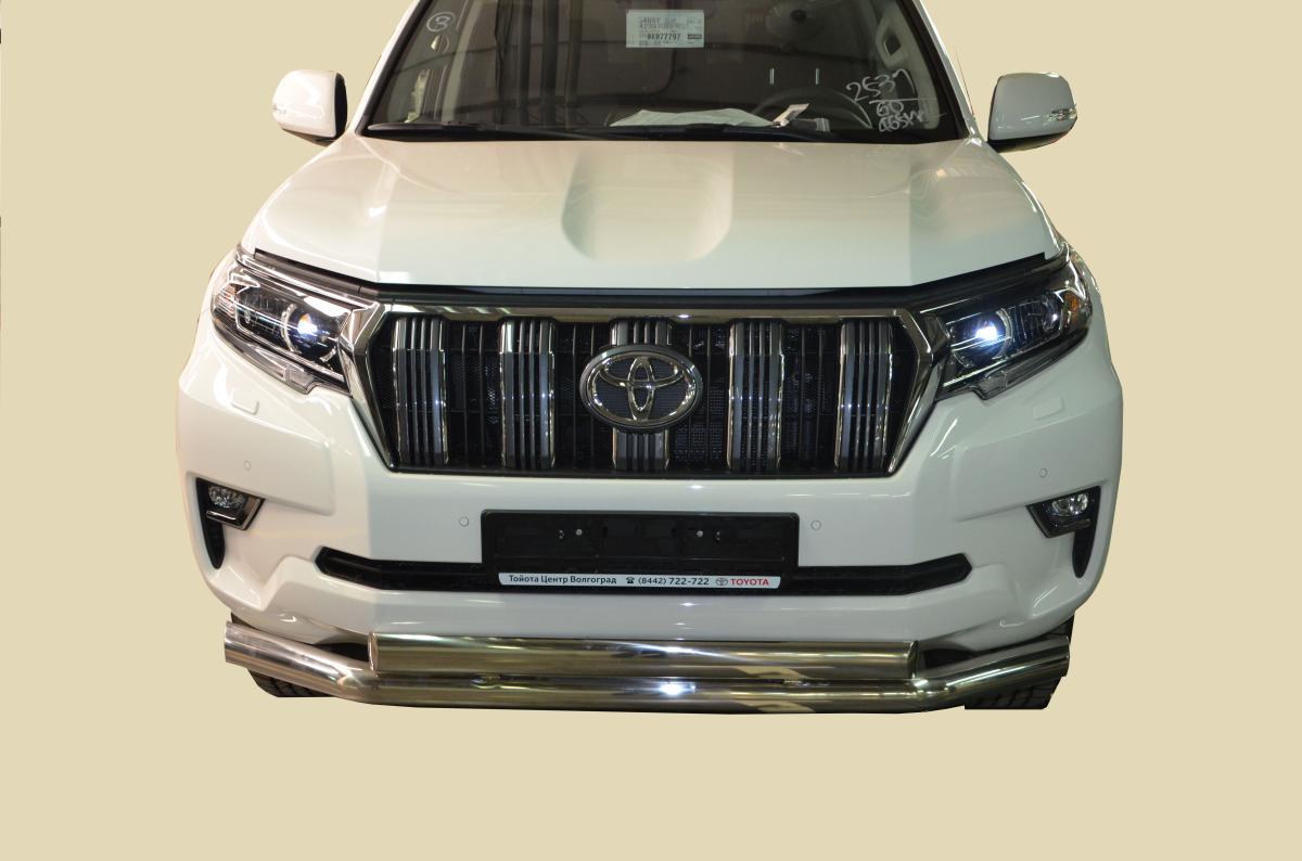 Защита переднего бампера двойная Toyota Land Cruiser 150 Prado 2017, TLCP150.17.03-75, Россия