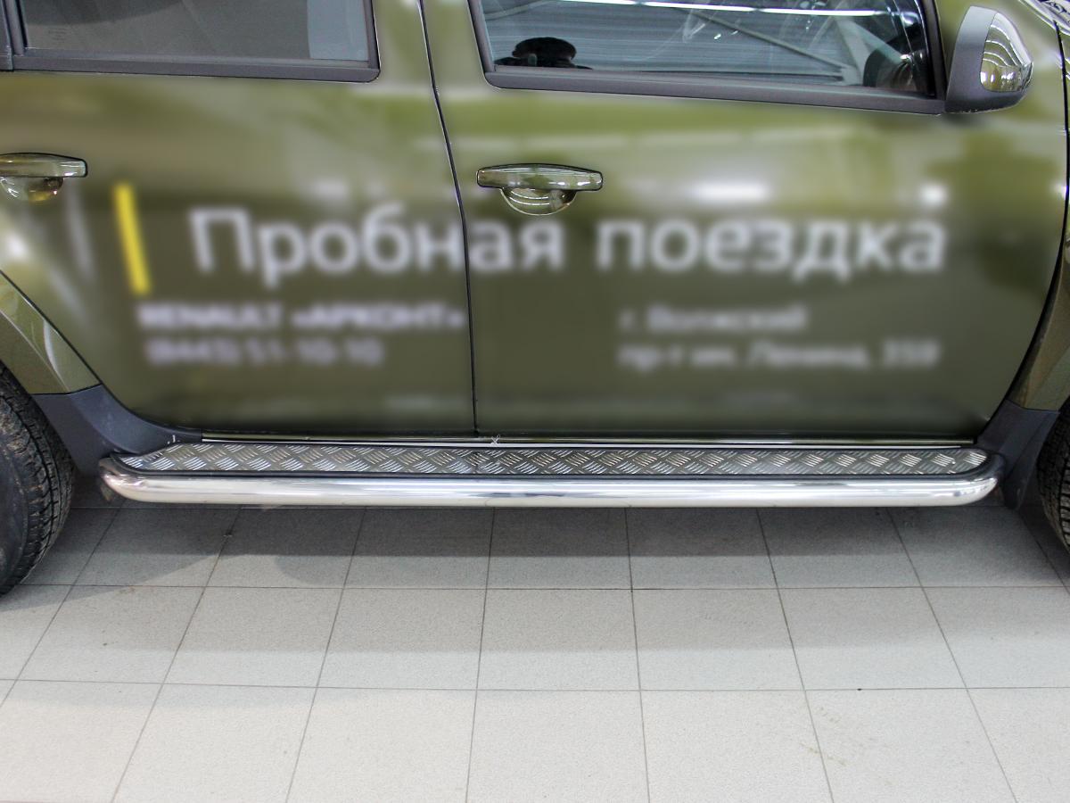 Пороги лист d-53 для автомобиля Nissan Terrano 2014-наст.вр., Технотек, арт. NT14_2.1