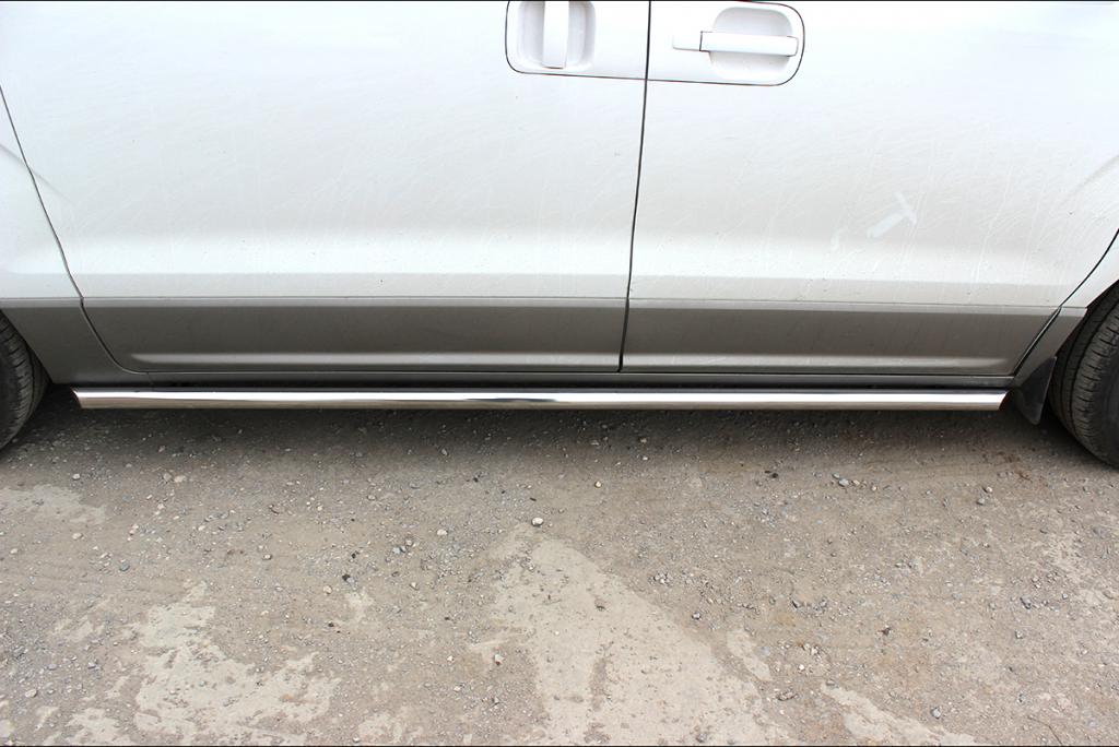 Пороги труба d-53 для автомобиля Hyundai H1 2017-наст.вр., Технотек, арт. HYH117_2