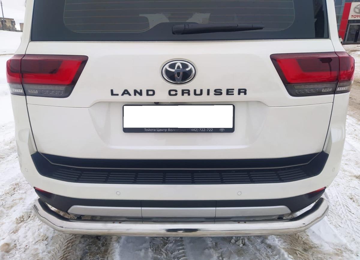 Защита заднего бампера для автомобиля TOYOTA Land Cruiser 300 2021 арт. TLC300.21.13