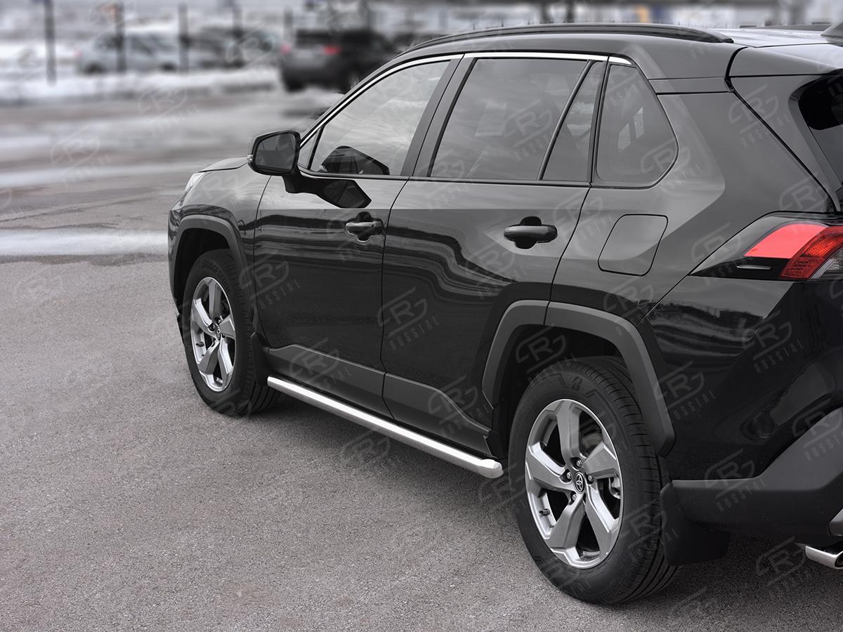 TOYOTA RAV4 2019-  Пороги труба d57 (вариант 1)  TR4T-0033661, Slitkoff