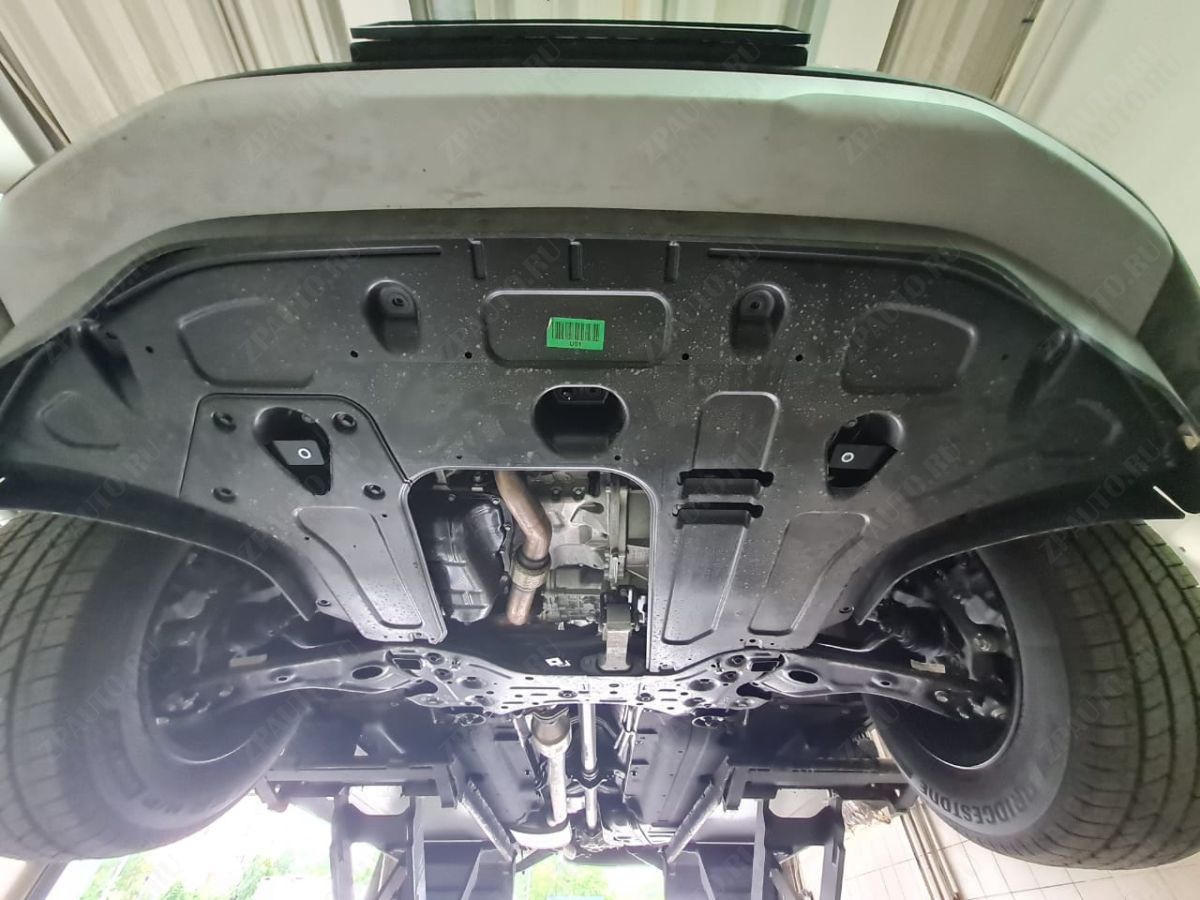 10.24ABC ЗАЩИТА КАРТЕРА ДВИГАТЕЛЯ И КПП HYUNDAI PALISADE V-3.5 (2018-) (АЛЮМИНИЙ 4ММ)