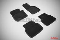 Ковры салонные 3D черные для Volkswagen Tiguan 2010-, Seintex 83712