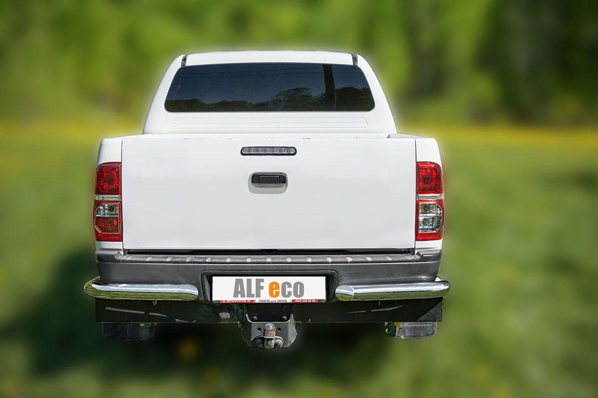 Защита задняя уголки одинарные D 76,1 для Toyota Hilux(Тойота Хайлюкс), ALFeco арт. HIL-12.10