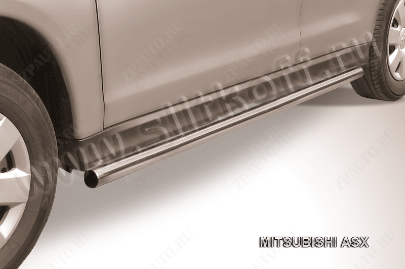 Защита порогов d57 труба Mitsubishi ASX (2010-2013) , Slitkoff, арт. MAS009