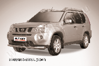 Защита переднего бампера d76 Nissan X-Trail (2007-2011) Black Edition, Slitkoff, арт. NXT004BE