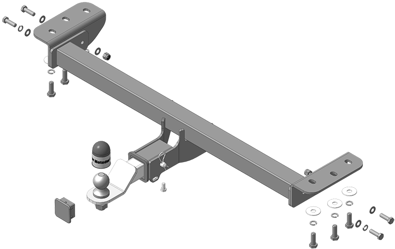 Фаркоп TANK 700 2024-, тип шара E, Motodor, арт. 93122-E