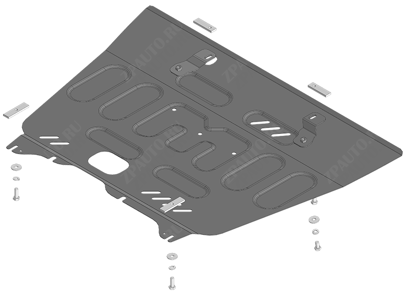 Защита стальная Мотодор (Двигатель, Коробка переключения передач), 2 мм,  для Gac GS8  2023- арт. 77802