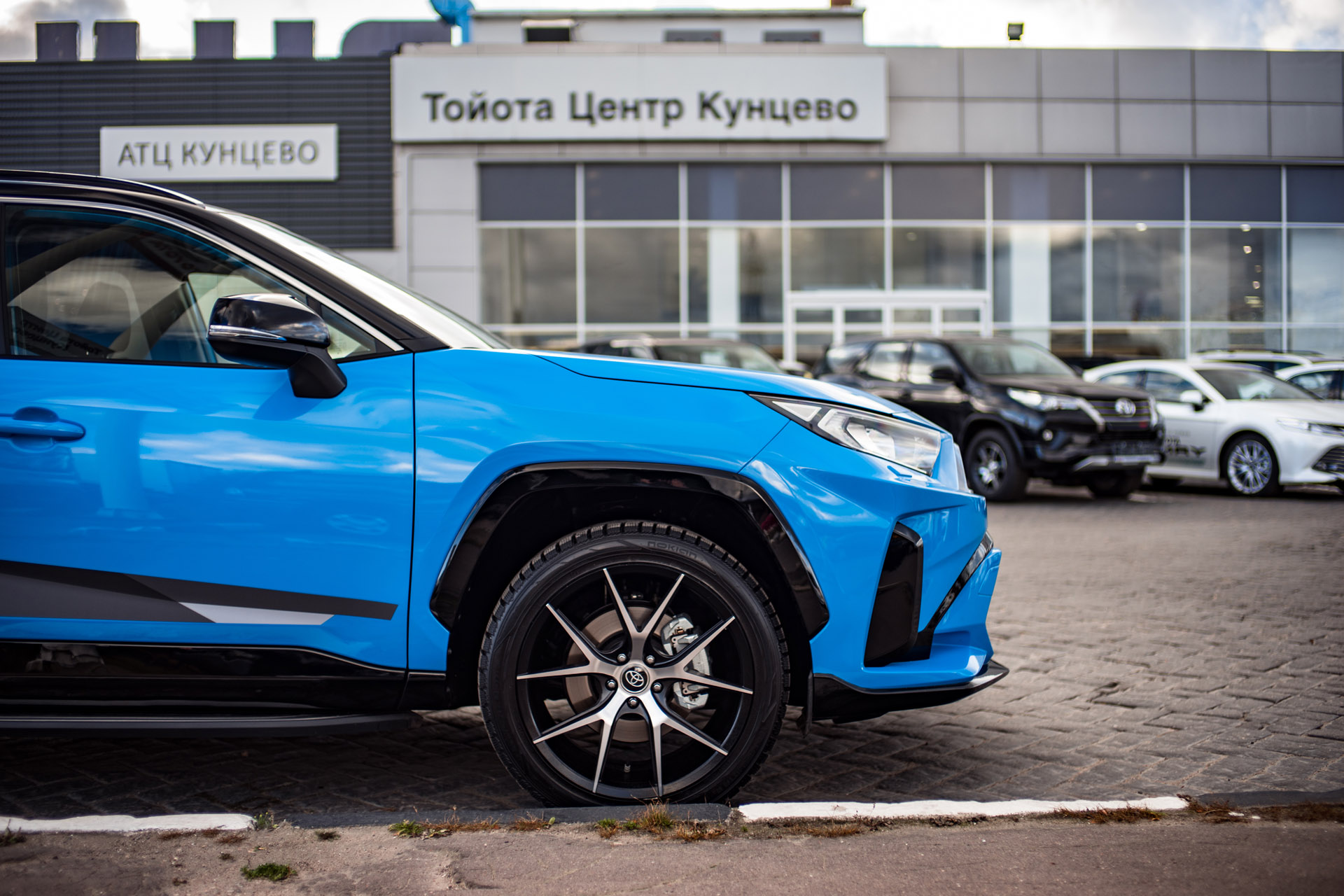 Облицовка переднего бампера в сборе для Toyota RAV4 2018-2025, MTR, арт. MTR-XA50-190452