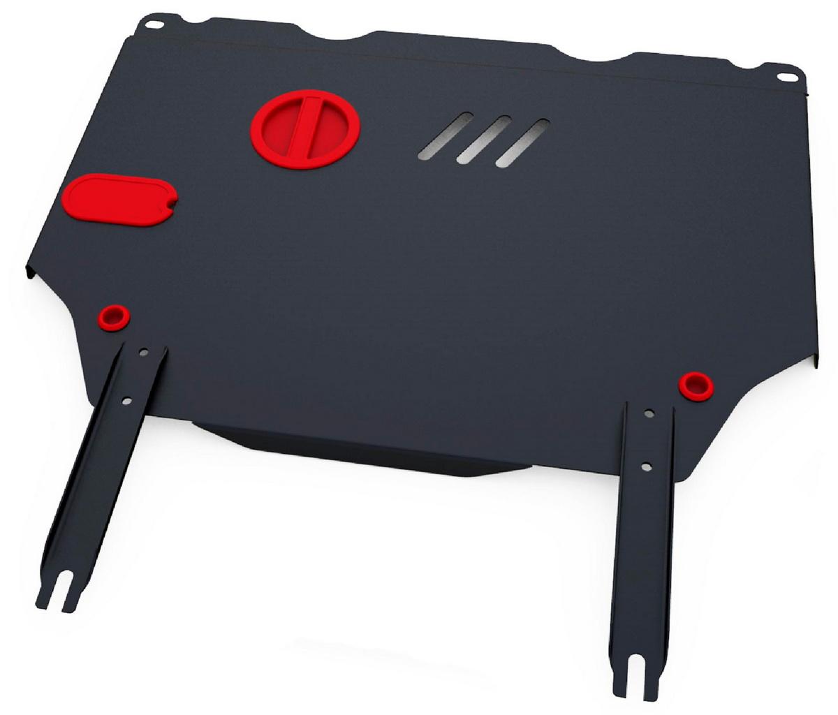 Защита картера и КПП АвтоБроня для Great Wall Hover M4 (V - 1.5) МКПП FWD 2013-2016, сталь 1.8 мм, с крепежом, 111.02011.1