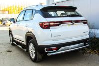 Защита заднего бампера d57 Changan CS35Plus (2018-2023) Black Edition, Slitkoff, арт. CHANCS35P-006BE