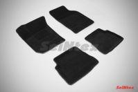 Ковры салонные 3D черные для Hyundai Getz 2002-2011, Seintex 81763