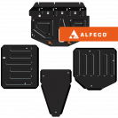 Haval Dargo 4WD 2022-  V-2,0 комплект защиты (защита картера и КПП, редуктора, баки), ALFeco, сталь, 2 мм, арт. ALF5510st