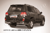 Уголки d76+d42 двойные Toyota Land Cruiser 200 (2007-2012) Black Edition, Slitkoff, арт. TLC2-024BE