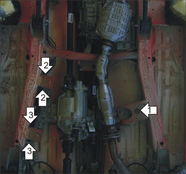 Защита АвтоСтандарт (Раздаточная коробка), 1,5 мм, Сталь для Suzuki Jimny 1998-2005 арт. 52409