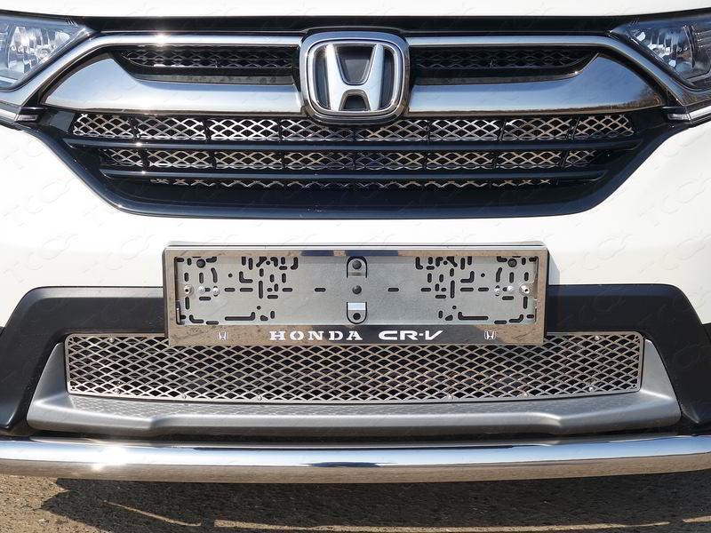 Решетка радиатора нижняя (лист) для автомобиля Honda CR-V 2017-, TCC Тюнинг HONCRV17-15