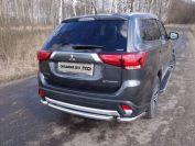 Защита задняя (короткая) 60,3 мм для автомобиля Mitsubishi Outlander 2015-2018, TCC Тюнинг MITOUT15-19