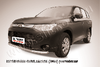 Защита порогов d57 труба Mitsubishi Outlander (2014-2015) Black Edition, Slitkoff, арт. MOUT14-007BE