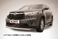 Защита переднего бампера d76 радиусная Toyota Highlander (2014-2016) , Slitkoff, арт. THI14-001