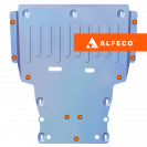 Защита  картера и КПП (большая) MB GLA  (H247)2020- V-MB GLA  (H247)2020-1,3;2,0 , ALFeco, алюминий 4мм, арт. ALF3624al-3