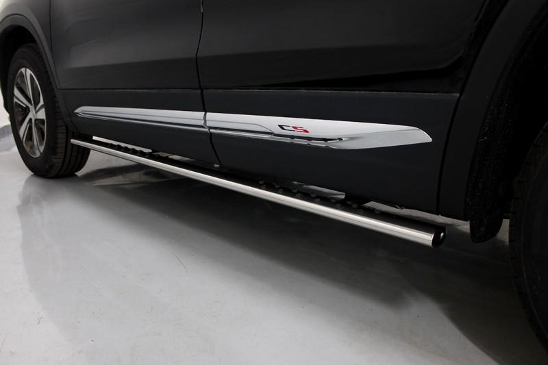 Пороги овальные с проступью 75х42 мм для автомобиля Changan CS75 FL 2020 арт. CHANCS7520-16