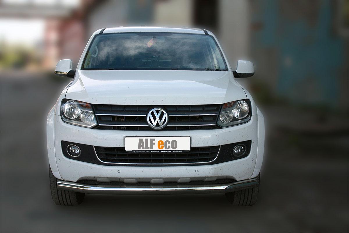 Защита передняя D 76,1 для Volkswagen Amarok(Фольксваген Амарок), ALFeco арт. AMAR-10.01
