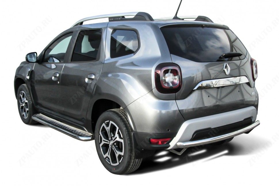 Защита заднего бампера d57 Renault Duster (2020-2023) , Slitkoff, арт. RD21007