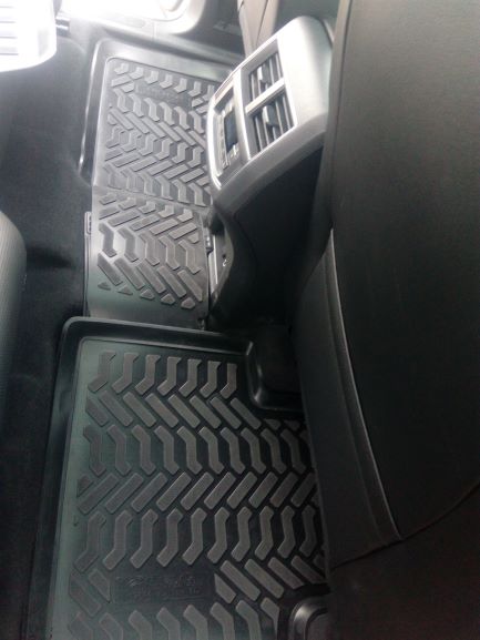 Ковры модельные (высокий борт) для VW Teramont (2017-) (3D с подпятником), Элерон, арт. 62076